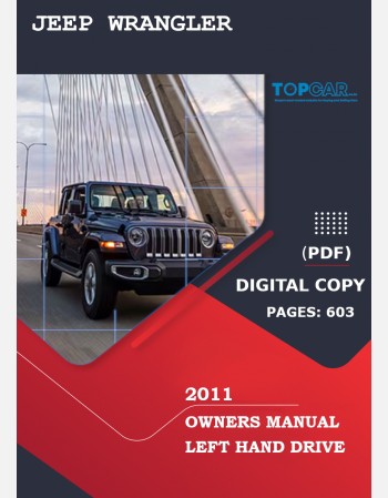 jeep wrangler 2011 owners manual